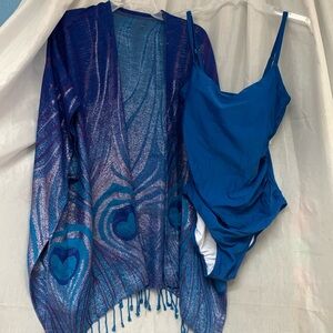 Eominie blue swimsuit combo